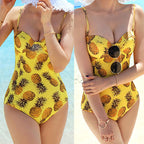 Pineapple Pattern Women's One-Piece Swimsuit Bikini