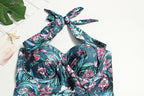 Plus Size Women's Floral One-Piece Swimsuit