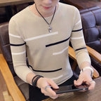 Korean Slim Fit Knit Sweater for Men