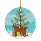 American Bobtail Cat Christmas Ceramic Ornament