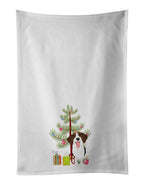 Beagle Tricolor Red Ticked #3 Christmas Kitchen Towel Set of 2