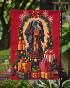 Gordon Setter Holiday Christmas Garden Flag