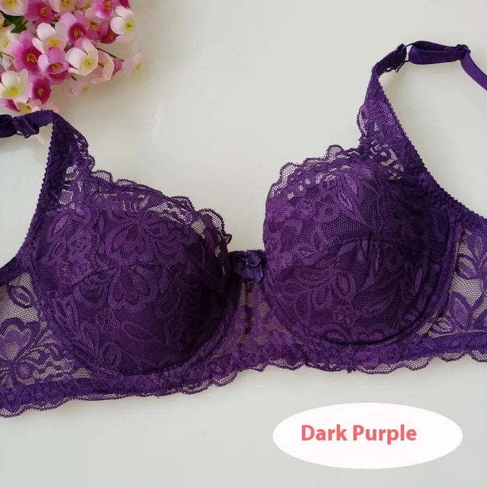 Breathable Lace Push Up Bra Set