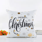 Modern Simple Blended Gold Christmas Pillow Cover