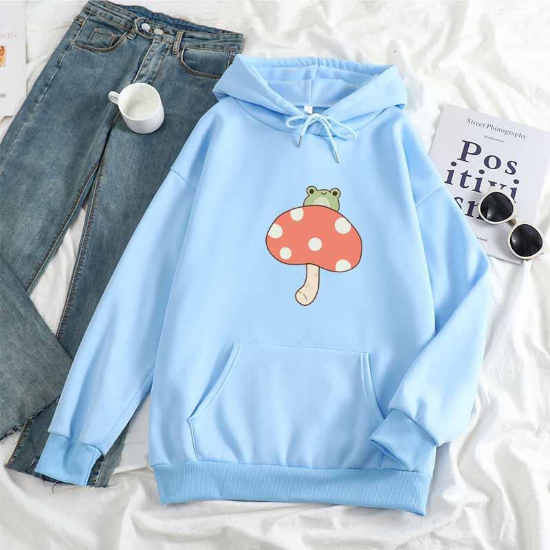 Hooded Solid Color Casual Loose Youth Hoodie | Streetwear