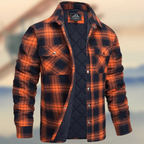 Long Sleeve Thick Checks Men's Jacket