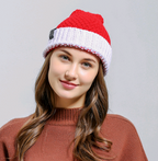 Winter Santa Knitted Hat - Creative Gift Beanie | Embroidered Cap
