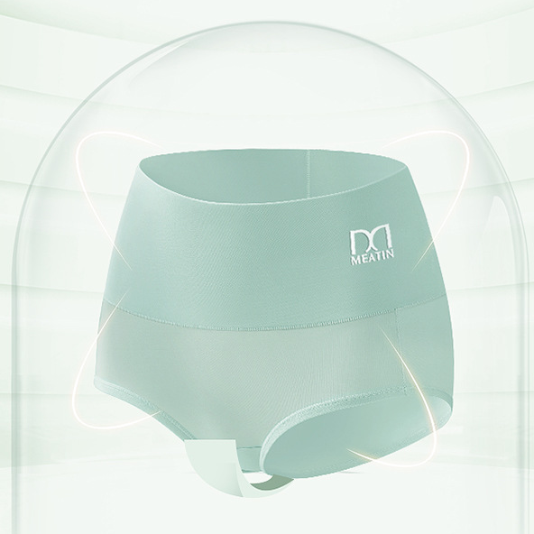 High Waist Ice Silk Panties for Women - Large Size