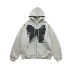 Loose Zipper Hoodie Jacket - Street Fashion Brand | Streetwear