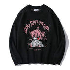 Simple Women's Loose Knitted Sweater Fashion Design