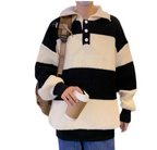 Men's Striped Turtleneck Sweater for Autumn & Winter