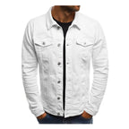 ZOGAA Men's Simple Short Denim Jacket for Autumn/Winter
