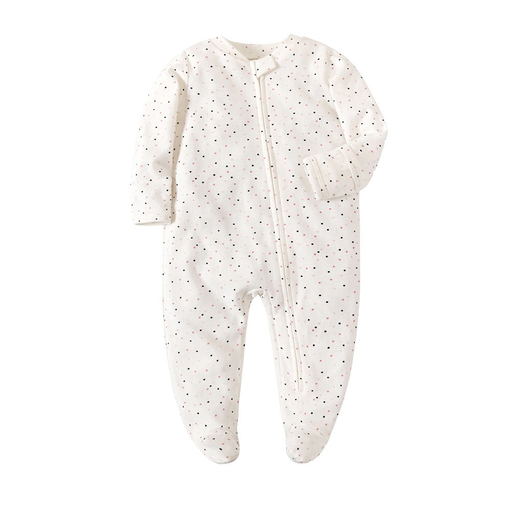 Baby Long Sleeve Zipper Bodysuit Creeper