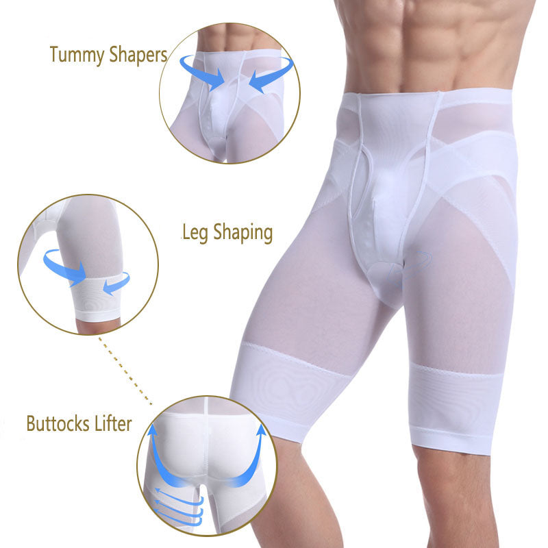 High-Waisted Body Shaper Panties for Men