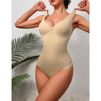 Deep V Seamless Waist-Cinching Bodysuit