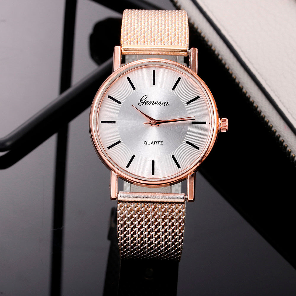 2024 New Women's Casual Quartz Mesh Dress Watch