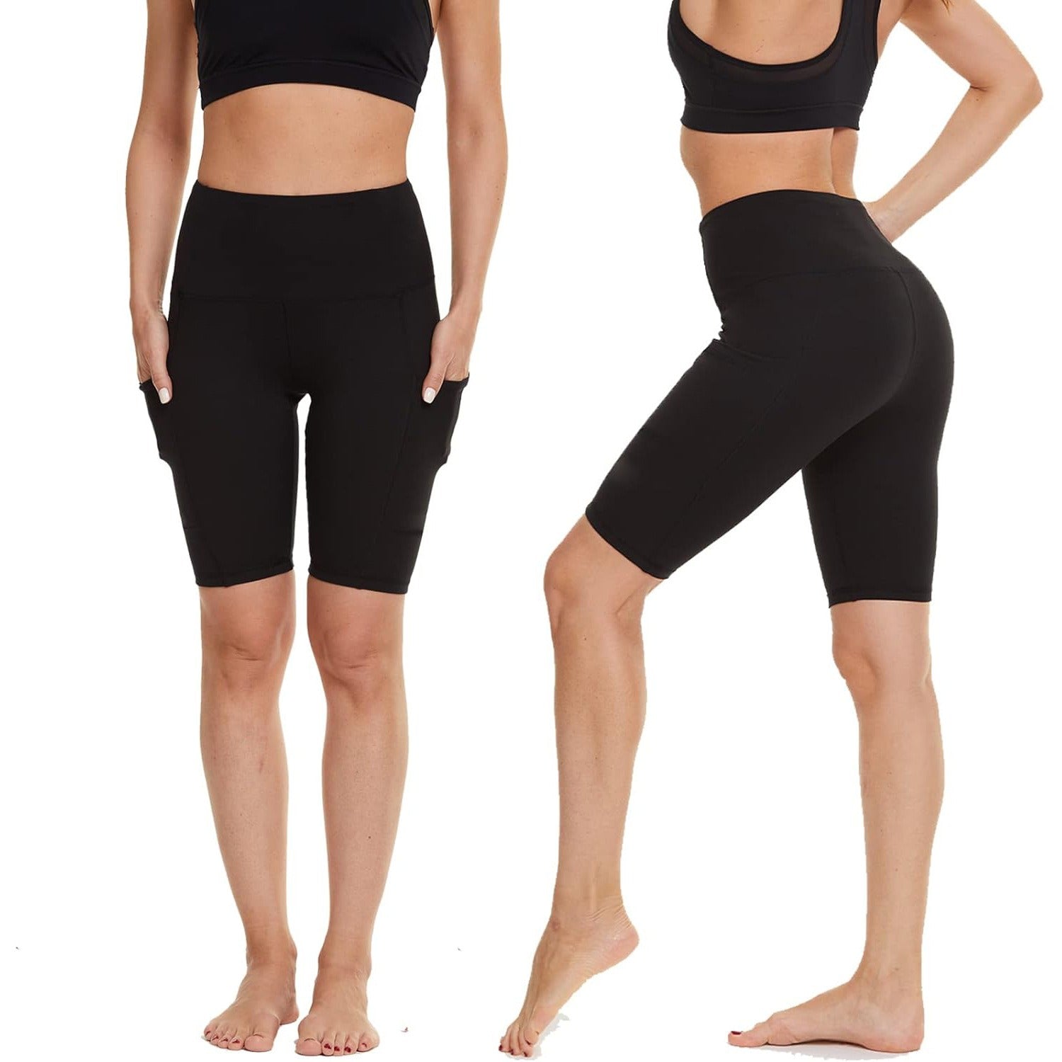 High Waist Pocket Women's Sweat Shorts