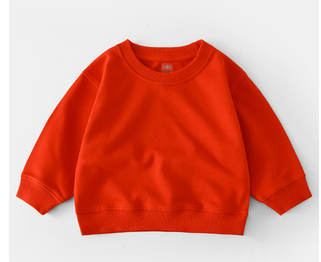 Pure Cotton Kids' Pullover Tops for Boys and Girls