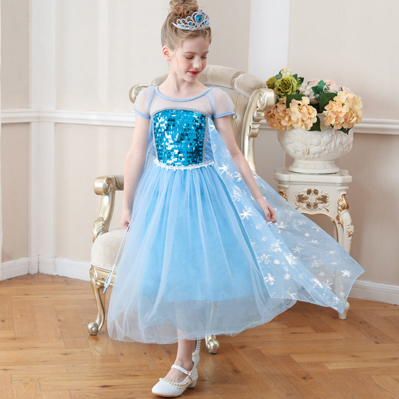 Frozen Princess Dress for Kids - Christmas Performance Outfit