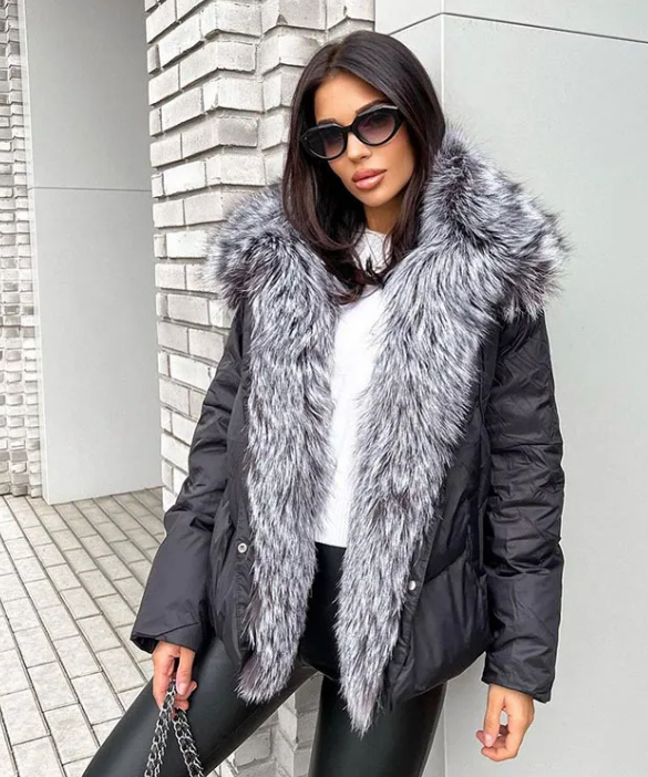 Short White Duck Down Jacket