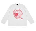 Women's Loose-Fit Thin Long Sleeve Love Sweater