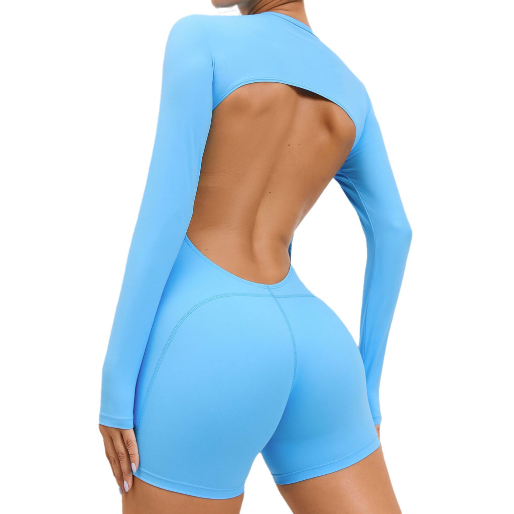 Backless High-Elastic Yoga Bodysuit for Fitness