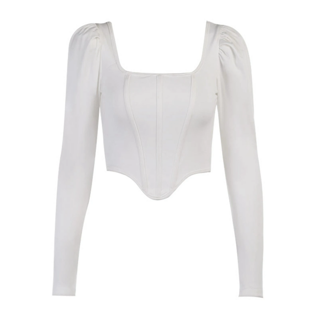 Meqeiss Women's Gray Corset Summer Streetwear Top