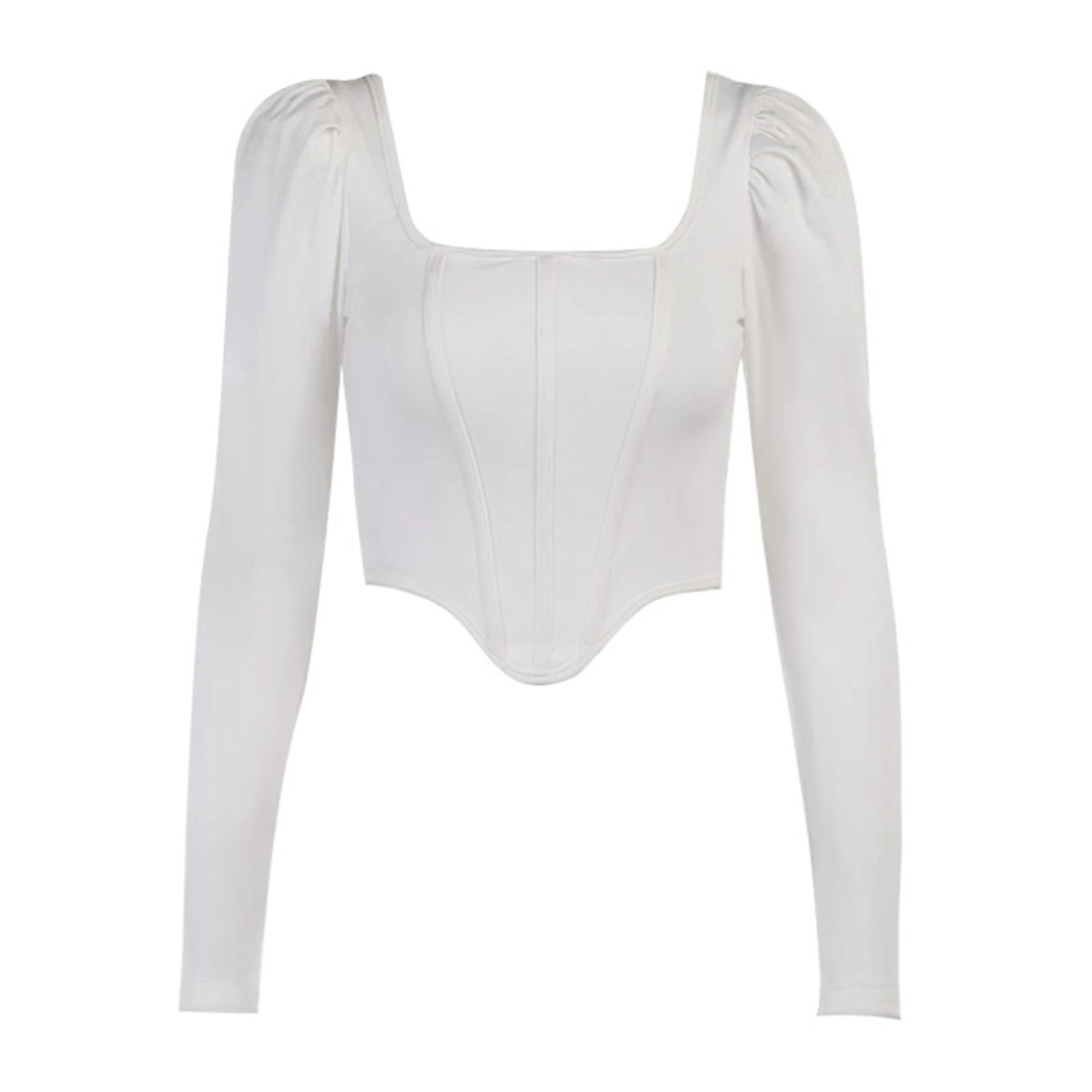 Meqeiss Women's Gray Corset Summer Streetwear Top