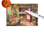 Cookies with Santa Claus Glass Cutting Board