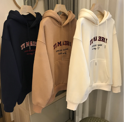 Women's Retro Fleece Print Hip Hop Hoodie | Streetwear