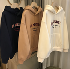 Women's Retro Fleece Print Hip Hop Hoodie | Streetwear
