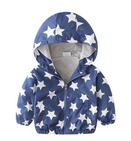 Printed Nylon Windbreaker Jacket for Boys (One Piece)