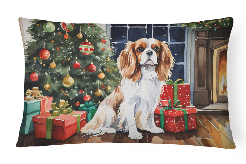Cavalier Spaniel Cozy Christmas Throw Pillow
