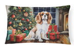 Cavalier Spaniel Cozy Christmas Throw Pillow