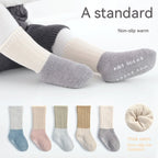 Thickened Fleece-Lined Cotton Socks for Baby (Autumn/Winter)