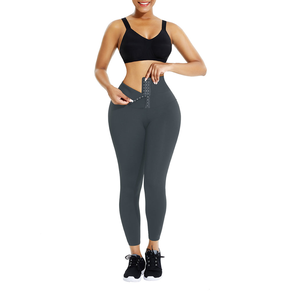 Double Breasted Yoga Corset Leggings for Women