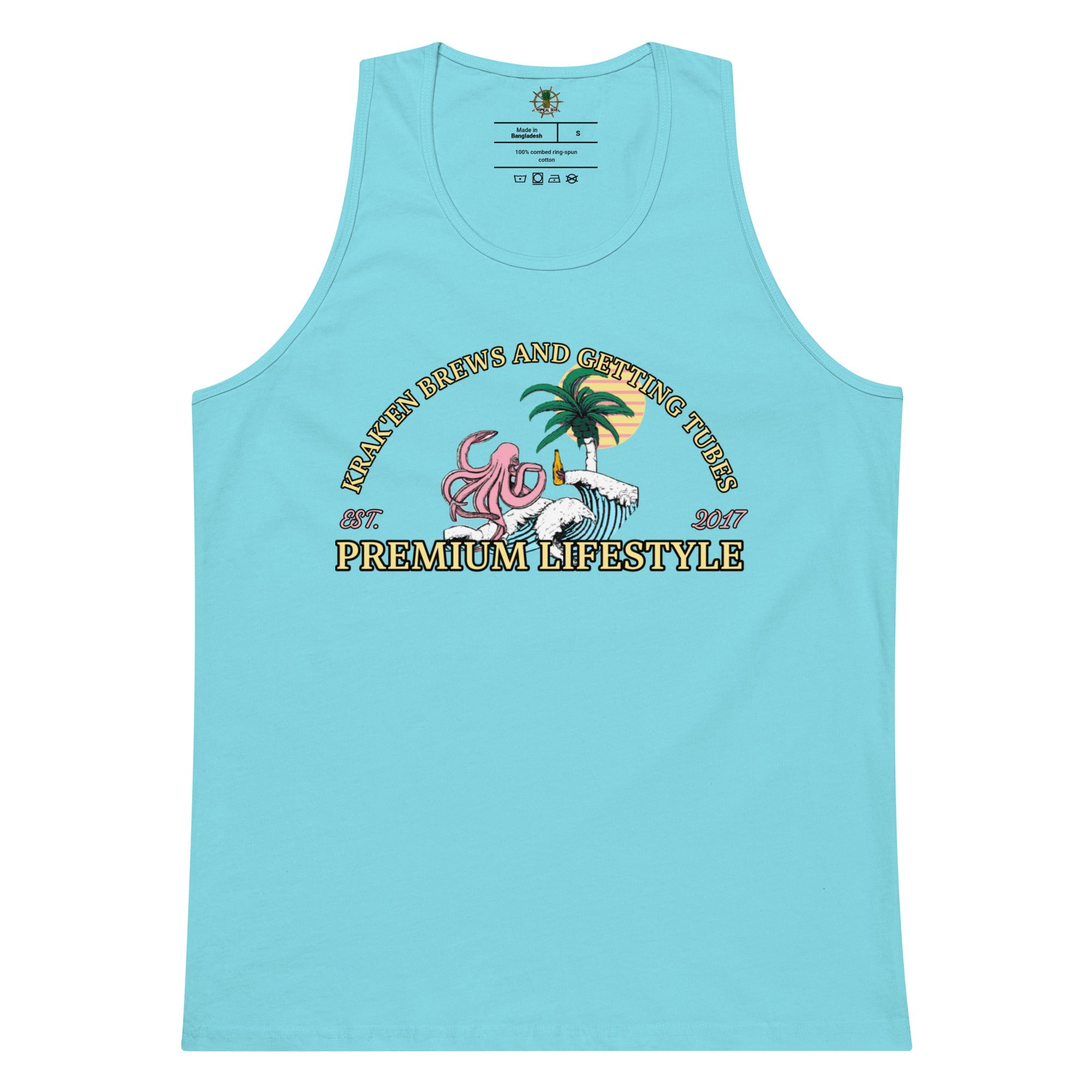 Men’s Premium Krak'en Brews and Getting Tubes Tank Top