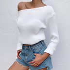 Irregular diagonal sweater