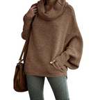 Lantern Sleeve Loose Casual Sweater