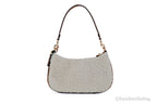 Coach Teri Small Shearling Leather Logo Motif Shoulder Bag