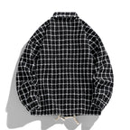 Punk Style Single Breasted Plaid Jacket for Men