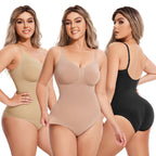 Seamless Nylon Waist Shaper Bodysuit