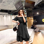 2020 New Short Sleeve Dress with Off-Shoulder Design
