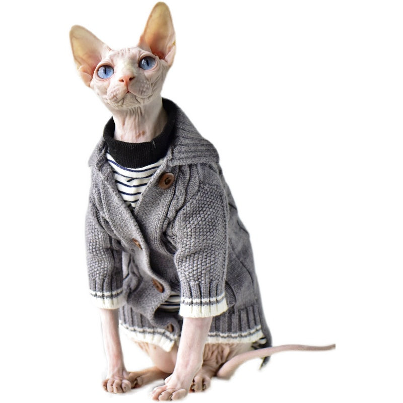 Four Seasons Sweater for Hairless Cat Cardigan