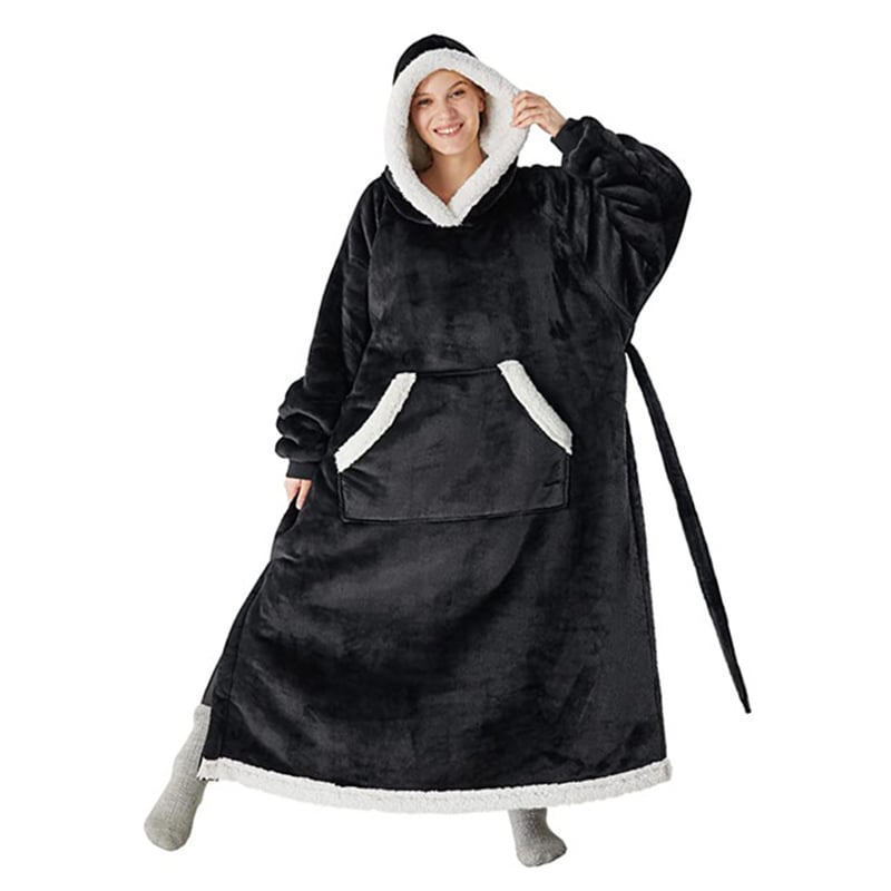 Winter Oversized Hoodie Blanket with Button Design | Streetwear
