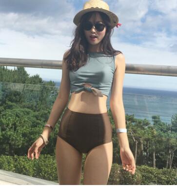 Women's Bikini Set with Front Tie for Beach Wear