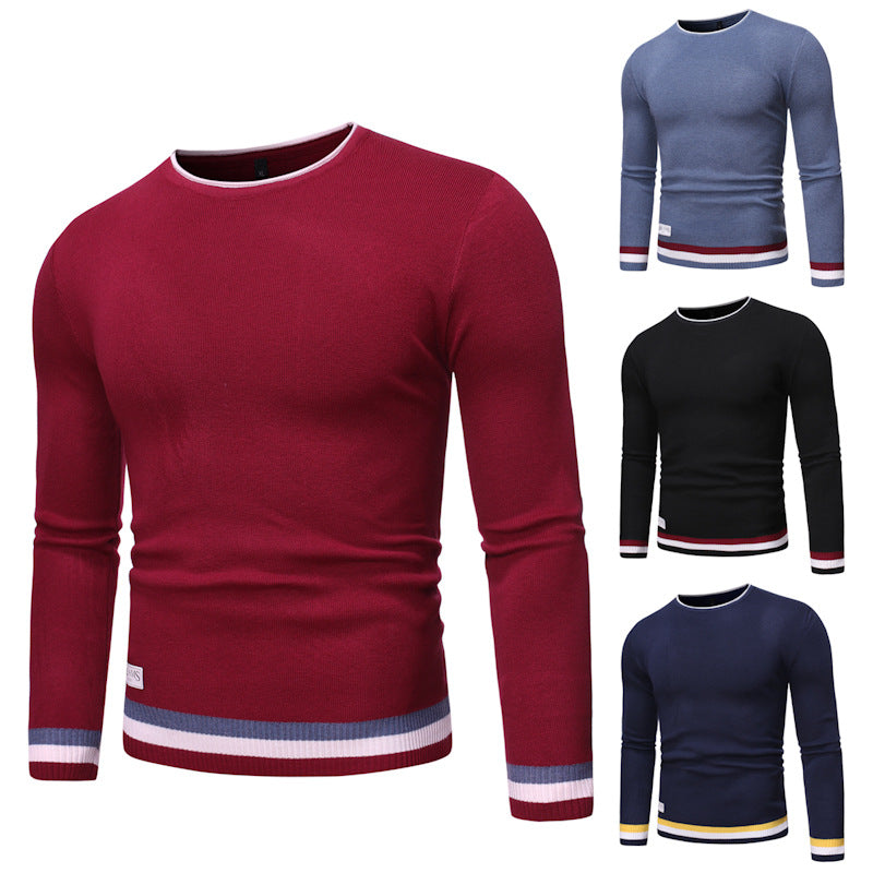 Men's Casual Round Neck Pullover Sweater | Streetwear