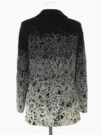 Women’s Black Embroidered Plus Size Blazer Jacket