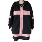 Loose Retro Couple Hooded Sweater for Girls