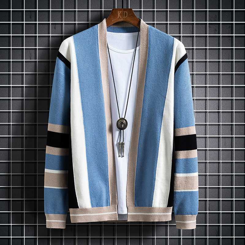 Men's Korean Trendy Loose Sweater Jacket for Fall/Winter